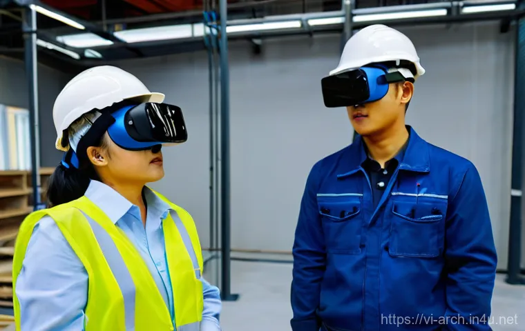건축분야에서의 인공지능 활용 사례 - **Prompt:** A sprawling, high-tech construction site in Da Nang, Vietnam, bathed in the morning ligh...