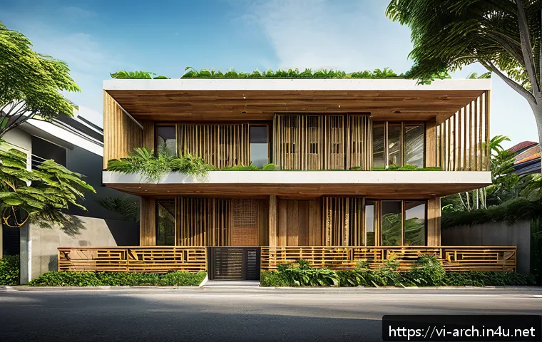 건축사로서의 윤리적 책임 - A modern sustainable residential building in Da Nang, Vietnam, showcasing eco-friendly architecture ...